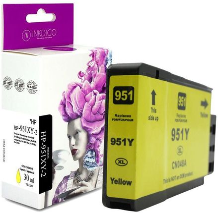 inkdigo Tusz HP-951XY-2 zamiennik HP 951XL (CN048AE) Officejet Pro ePrinter 8100/ N911a/ 8600 Plus N911g/ 251DW/ 276DW - Żółty (Yellow) (hp951xy2)