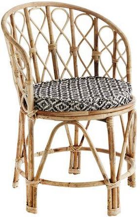 Madam Stoltz - Krzesło bambusowe z pokryciem 19676