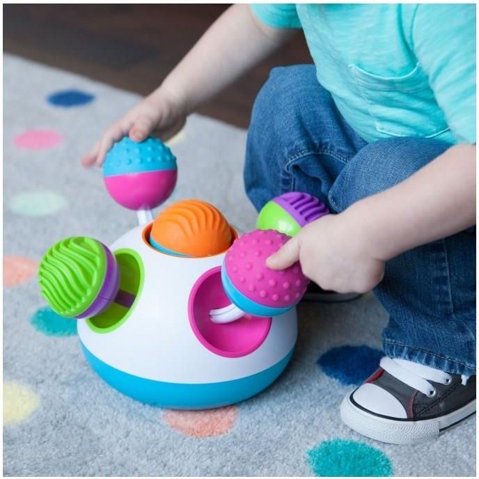 Fat Brain Toys Kolorowe Baloniki Sensoryczna Pracownia Klickity - zdjęcie 4 Fat Brain Toys Kolorowe Baloniki Sensoryczna Pracownia Klickity