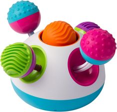 Fat Brain Toys Kolorowe Baloniki Sensoryczna Pracownia Klickity - Zabawki edukacyjne dla niemowląt
