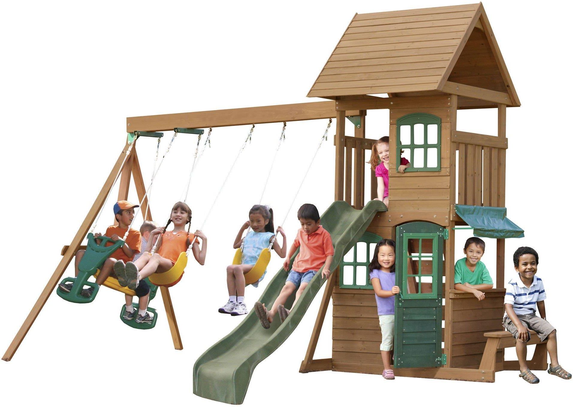 Kidkraft Drewniany Plac Zabaw Windale Fort & Swing (Swf26405E) Ceny i