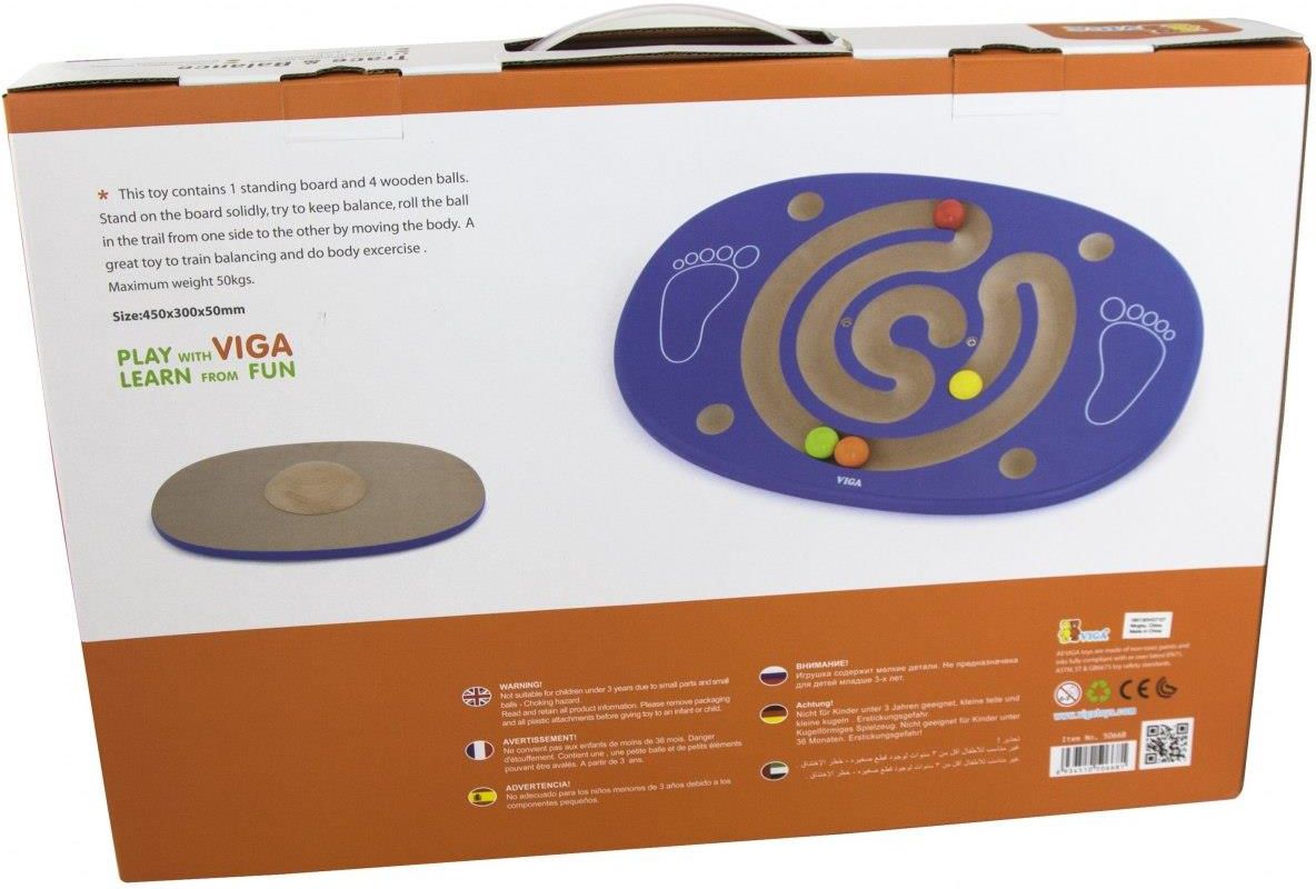 Viga Toys Drewniana Deska Do Balansowania - zdjęcie 2 Viga Toys Drewniana Deska Do Balansowania