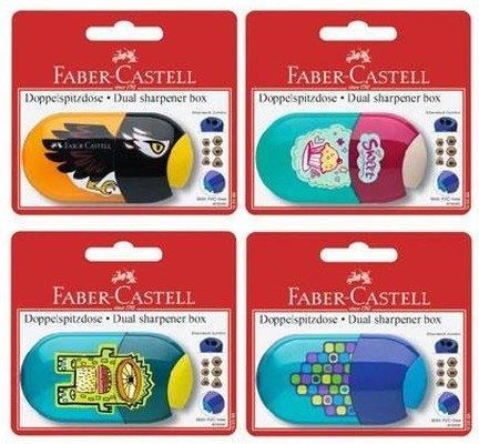 Faber-Castell Temperówka Z Gumką Do Ścierania Mix Wzorów