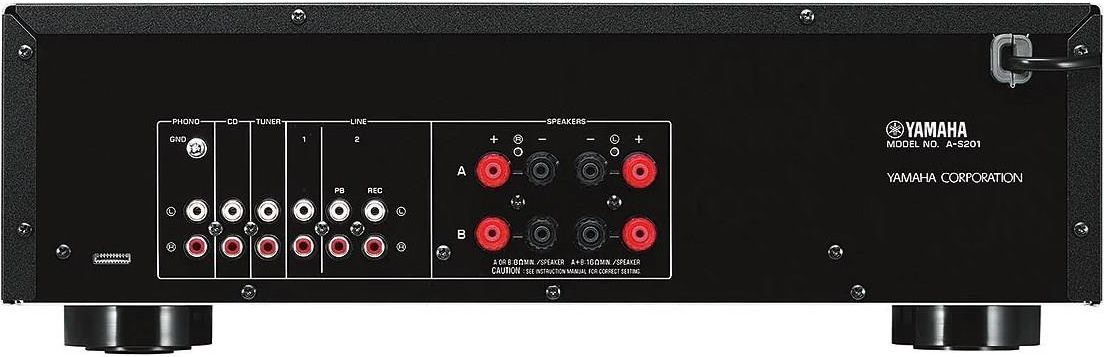 Yamaha A-S201 Czarny + Indiana Line Nota 550 X Czarny Dąb - zdjęcie 1 Yamaha A-S201 Czarny + Indiana Line Nota 550 X Czarny Dąb