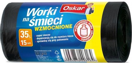Oskar Worki Na Śmieci Wzmocnione Ld 35L 15Szt (27140)