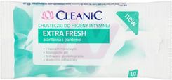 Cleanic Extra Fresh Chusteczki do higieny intymnej 10szt - Chusteczki do higieny intymnej