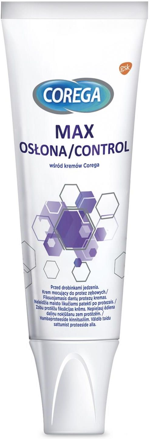 Corega Max Osłona Krem mocujący do protez zębowych 40g - zdjęcie 7 Corega Max Osłona Krem mocujący do protez zębowych 40g