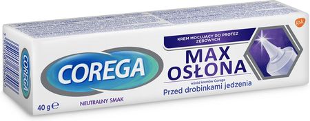 Corega Max Osłona Neutralny Smak Krem mocujący do protez zębowych 40g