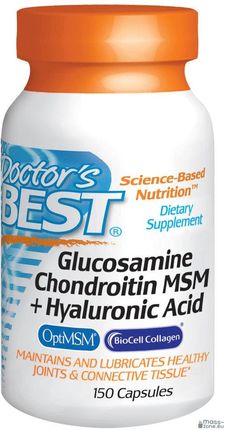 Doctor'S Best Glucosamine, Chondroitin, Msm Plus Hyaluronic Acid 150 kaps