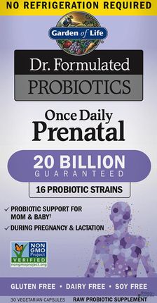GARDEN OF LIFE Dr. Formulated Probiotics Once Daily Prenatal 30 kaps