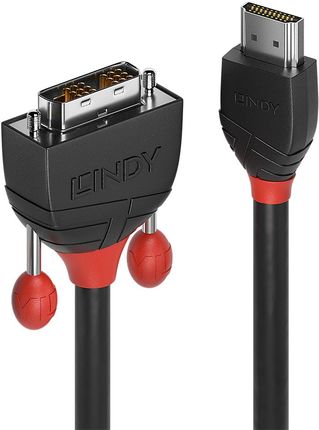 Lindy 36270 Kabel HDMI - DVI-D Single Link - 0,5m 