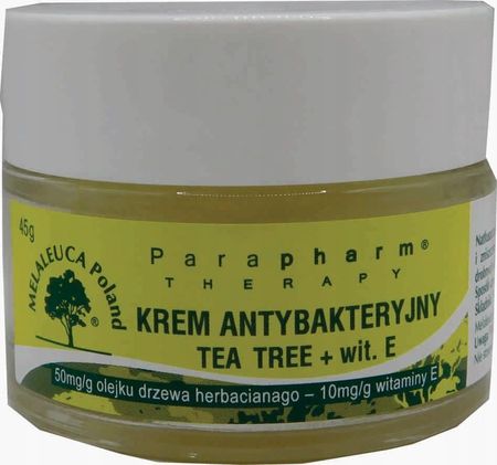 Krem melaleuca Tea Tree antybakteryjny z witaminą E na dzień i noc 30ml