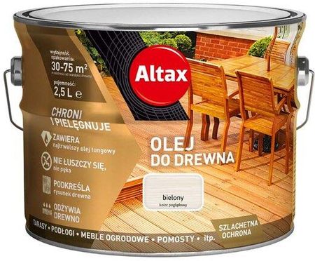 Altax Olej Do Drewna Bielony 2,5 L