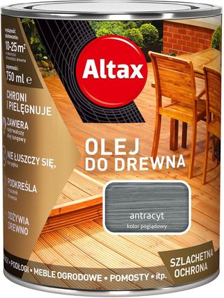 Altax Olej Do Drewna Antracyt 0,75 L