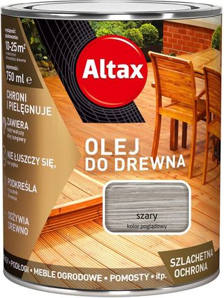 Altax Olej Do Drewna Szary 0,75 L