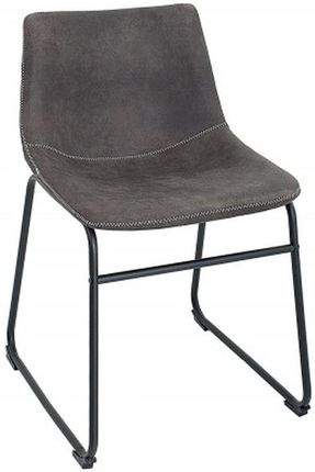 Krzesło Django szare mikrofibra żelazo