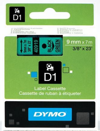 dymoD1 9mm*7m ZIELONA (X05755)