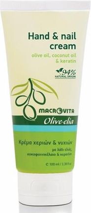 MACROVITA OLIVE-ELIA krem do rąk i paznokci oliwka, olej kokosowy i keratyna 100ml
