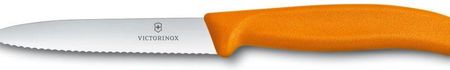 Victorinox Swiss Classic Nóż Do Jarzyn I Owoców Ząbkowany 10 Cm Pomarańczowy (67736l9)