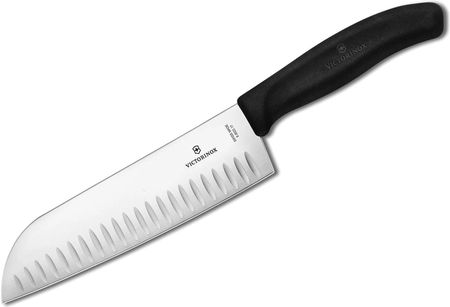 Victorinox Swiss Classic Nóż Santoku Ryflowane Ostrze 17 Cm Czarny (6852317b)