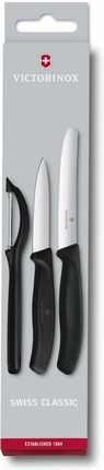 Victorinox Swiss Classic Zestaw Noży Do Warzyw I Owoców Z Obieraczką Czarny (6711331)
