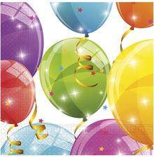 Zdjęcie procos Serwetki Sparkling Balloons PROCOS 33cm 20szt - Mosina