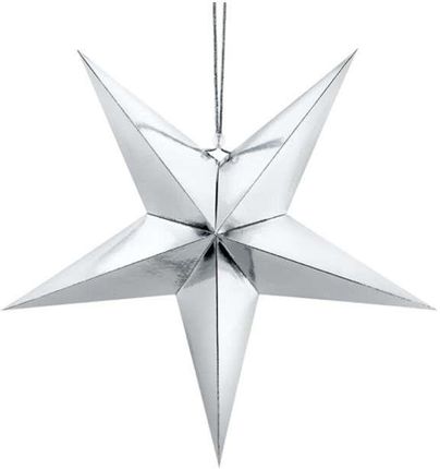 Gwiazda papierowa 45cm srebrny