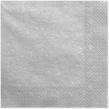 Zdjęcie partydeco Serwetki Lunch Classic srebrne 33cm 20szt - Wieliczka