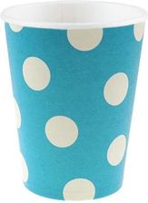 Zdjęcie godan Kubeczki papierowe 270ml Groszki błękitne 6szt - Kluczbork