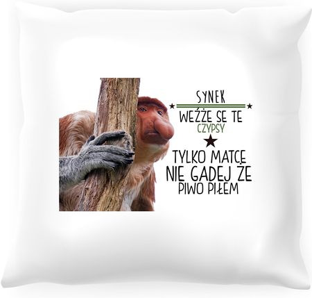 fajnekubki Poduszka z nosaczem Synek weź se te czipsy