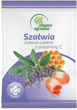 Zdjęcie OWOCE OGRODÓW Szałwia z witaminą C Ziołowe cukierki 60g - Modliborzyce
