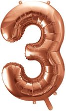 Zdjęcie party deco Balony cyfry 0-9 rose gold 86 cm 3 - Koluszki