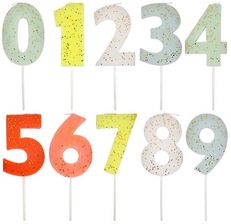 Zdjęcie meri meri Świeczki cyfry 0-9 0 - Czempiń