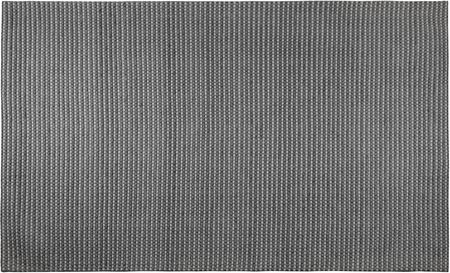 Beliani Ręcznie tkany dywan z wełny do salonu niskie włosie ciemnoszary 160 x 200 cm Kilis