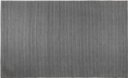 Beliani Ręcznie tkany dywan z wełny do salonu niskie włosie ciemnoszary 160 x 230 cm Kilis