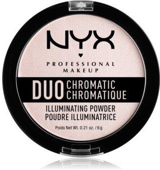 NYX Duo Chromatic Illuminating Powder Rozświetlacz 04 Snow Rose Snow Rose