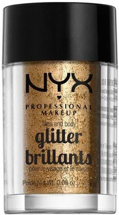 NYX Professional Makeup Face&Body Gliitter Brokat do twarzy i ciała Bronze 2,5 g