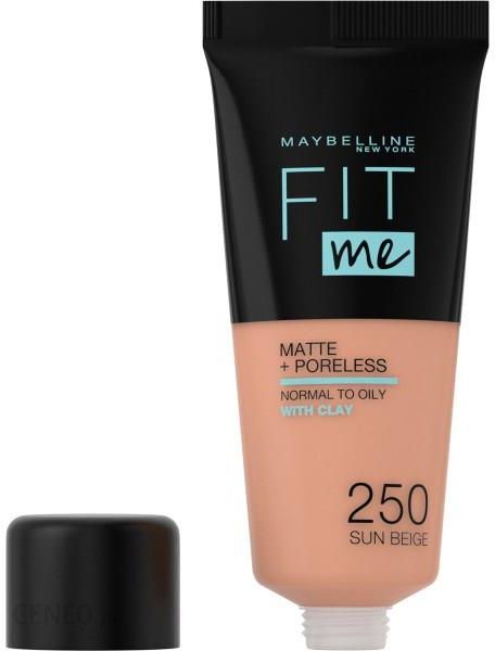  MAYBELLINE Fit Me - Base de maquillaje líquida, mate y  antiporos (Matte + Poreless), sin aceite, 2 unidades, tono beige soleado  (Sun Beige) : Belleza y Cuidado Personal
