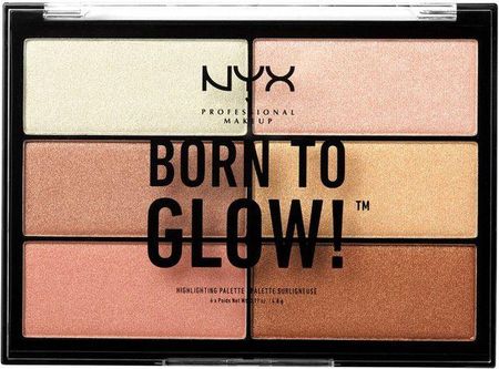 NYX Professional Makeup Born To Glow Paleta rozświetlaczy 5,4 g