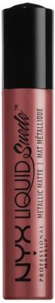 NYX Professional Makeup Liquid Suede Metalic Matte Lipstick Pomadka do ust w pynie Bella 4 ml