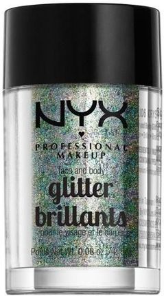 NYX Professional Makeup Face&Body Gliitter Brokat do twarzy i ciała Crystal 2,5 g