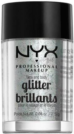 NYX Professional Makeup Face&Body Gliitter Brokat do twarzy i ciała Ice 2,5 g