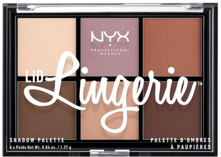 NYX Professional Makeup Lid Lingerie Shadow Palette Paleta cieni do powiek