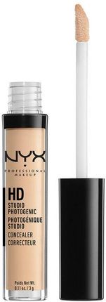 NYX Professional Makeup HD Studio Photogenic Concealer Wand Korektor w płynie Nude beige 3 g