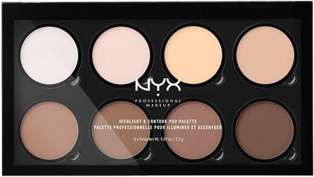 NYX Professional Makeup Highlight&Contour Pro Palette Paleta do konturowania i rozświetlania 21,6 g