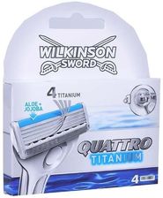 Wilkinson Sword Quattro Titanium wkłady 4szt - Ostrza do maszynek
