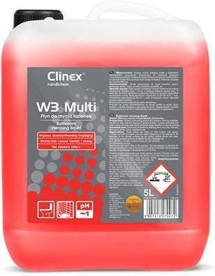 Preparat CLINEX W3 Multi 5L 77-119, do mycia sanitariatów i łazienek, skoncentrowany
