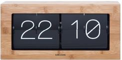 Zdjęcie Karlsson Zegar Stołowy Flip Clock Boxed xl Bamboo (ka5642wd) - Twardogóra