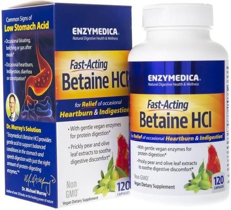 Enzymedica Betaina HCl 120 kaps.