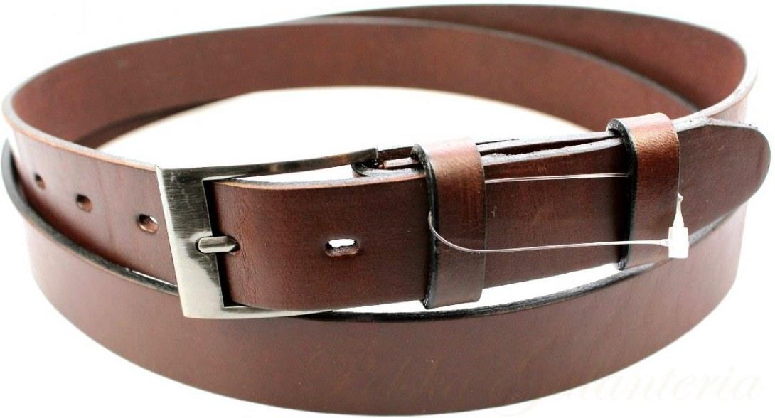 Pasek Męski Skórzany Complex Pl Gładki Skóra Licowa Extra 30 Mm